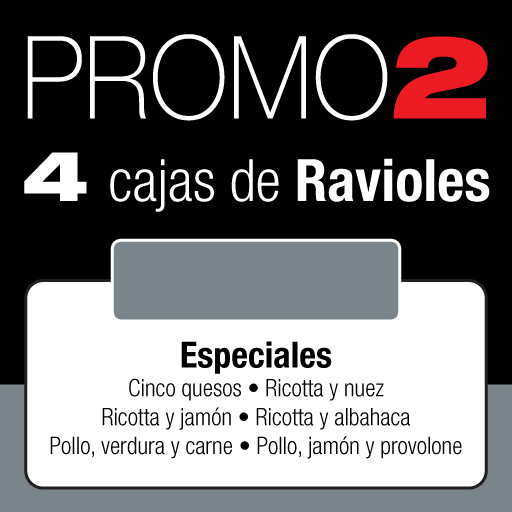 Promo 4 cajas de ravioles especiales